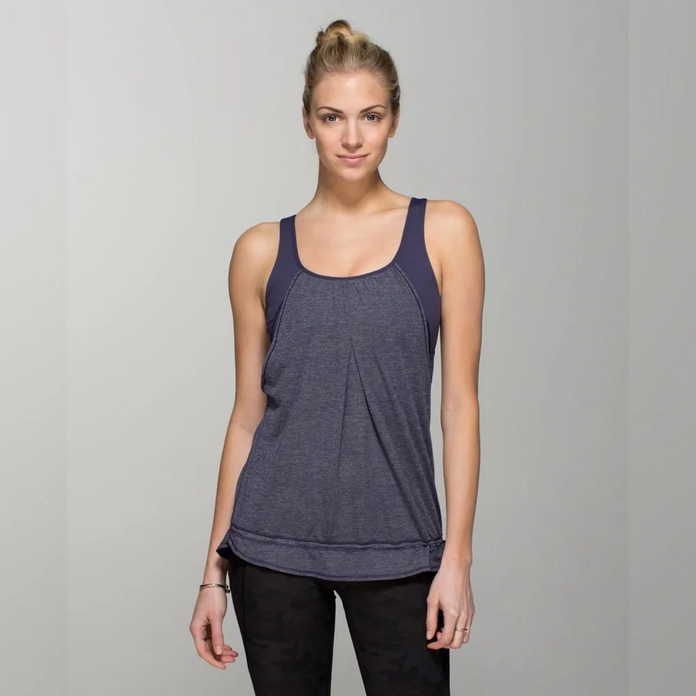 lululemon athletica Deep Blue Tank Top Size: 6